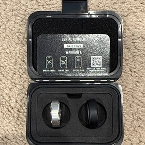 Silver and Black Men's Ring Set